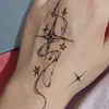 Pegatinas de Tatuaje Estilo Nuevo Transfronterizo de Gama Alta Estéticas Frescas y Simples Estilo Ins Cinta de Estrella