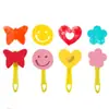 Pincel de esponja para pintura infantil transfronterizo, sello de EVA, pintura infantil DIY, sello de esponja, suministros de arte, herramientas para grafiti