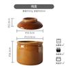 Tapa de Cerámica Resistente a Altas Temperaturas Olla para Manteca Aceite Pimentero Pimentero Olla para Condimentos de Cocina Olla Comercial para Estofado de Nido de Pájaro con Ligeros Defectos