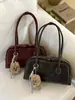 Bolso Bandolera Retro Europeo y Americano para Mujer, Nuevo Estilo Otoño 2025, Bolso Tipo Bowling Simple, Bolso de Mano Casual, Bolso de Hombro