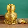 Tortuga de Nueve Colas Calabaza Tianyi Adorno de Latón Fortuna y Prosperidad Artesanía para el Hogar Exhibición de Sala de Estar Escritorio de Oficina Decoración de Cobre