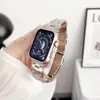Adequado para iwatchUlitra2 S9/8/7/6/SE Pulseira Apple aço inoxidável três elos cintura pequena liberação rápida Aço