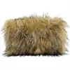 Bolso de Mano de Peluche Nuevo Europeo y Americano Transfronterizo Bolso de Axila de Piel Sintética Bolso de Hombro Bolso de Cadena Bolso Baguette Bolso de Noche