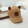 Boné de urso de desenho animado fofo coreano, tendência da moda, chapéu de proteção solar infantil, novo boné de beisebol para bebê de comércio exterior