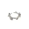 Anillo Abierto Personalizado 408 Estilo K Inss925 Plata de Ley Diseño de Nicho Normcore Patrón de Ola Asimétrica para Mujer