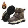 Invierno 2026 Nuevas Botas de Nieve Impermeables Engrosadas para Niños Antideslizantes con Forro de Terciopelo Cálido Zapatos de Algodón Infantiles de Caña Media