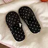Zapatillas de Casa Cómodas y Suaves de Moda para Mujer, Lindas de Puntos Casuales Ligeras Absorbentes de Sudor de Algodón para Todas las Estaciones
