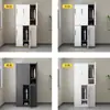 Gabinete multi-puerta con cerradura de acero para cambiarse y guardar zapatos para dormitorios de empleados, gabinete de almacenamiento engrosado y desmontable para exportación