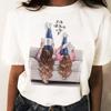 Primavera verão verão novo gato letras simples moda camiseta uma geração de feminina manga curta camiseta feminina verão