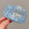 Elegante pinza grande plana para el cabello, pinza de garra de abulón, pinza plana de pico de pato para peinar el cabello, cómoda de llevar, nuevo pinza para el cabello 2026