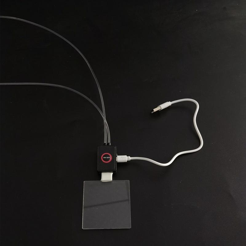 USB充电LED发光吊牌亚克力发光工作牌酒吧KTV闪光胸牌可镭射LOGO