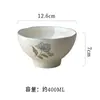 Cerámica Francesa Color Bajo Esmalte Vajilla Antigua Plato de Cena Plato Hondo Tazón de Arroz Tazón para Sopa de Fideos Plato Hondo Comida China Hogar
