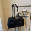 Bolso Boston Retro de Alta Gama para Mujer Nuevo Estilo Otoño e Invierno 2026 Texturizado para Hombro, Axila, Viajero, Bolso de Mano
