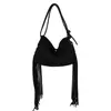 Bolsa Grande de Outono Retrô Fosca de Grande Capacidade 2025 Nova Bolsa Grande Feminina Bolsa de Ombro Versátil Bolsa Tote Casual