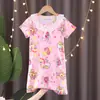 Pijama de Verano para Niñas Mayores, Camisón de Encaje de Manga Corta, Kuromi de Dibujos Animados, Ropa de Casa del Grupo de Chicas de Demon Slayer
