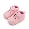 Primavera e outono bebê de 1 ano sola macia antiderrapante esportivo tênis branco pequeno masculino e feminino tesouro velcro sapatos de bebê para criança atacado