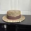 Nuevo Sombrero de Paja Plano para Sol para Parejas, Primavera, Verano y Otoño 2026, Moda Versátil, Protección Solar para Viajes, Sombrero de Sol de Paja