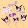 Populares online Kuromi, Cinnamoroll, Pacha Dog, KT Hello Kitty, My Melody decoração de ornaments para bolo de aniversário de confeitaria de sobremesas