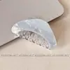 Diseño Inspirado en Cullori Estilo Coreano, Pinza para el Cabello con Bloques de Color, Versátil y Elegante, Pinza de Tiburón Brillante para Peinar la Parte Posterior de la Cabeza, Sensación de Alta Gama