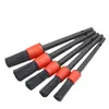 Cepillo de Limpieza para Coche para Ranuras, Cepillo Redondo para Polvo para Rejillas de Aire Acondicionado, Cepillo Pequeño para Eliminación de Polvo en el Hogar, Limpieza Interior, Lavado de Coches