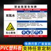Tarjeta de aviso de riesgo laboral polvo ruido alta temperatura señal de advertencia letrero de tablón de anuncios de salud adhesivo impermeable