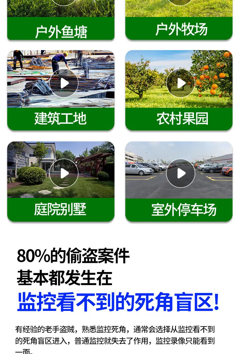 太阳能监控摄像头户外WIFI球机涂鸦智能1080P高清360