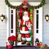 Venta Caliente Transfronteriza Cortina de Puerta Navideña Impresión de Alta Definición Perro Grinch Decoración Festiva Tela Colgante para Cortina de Puerta