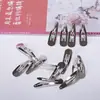 Accesorios Hechos a Mano para Manualidades Accesorios para el Cabello Pinza de Gota de Agua Pinza BB Cubierta de Tela Horquilla Cuadrada Ovalada Horquilla Ovalada Almohadilla Negra de Tela Pinza Plateada para el Cabello