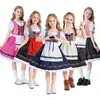 Roupas coloridas para meninas, Vestido Dirndl, traje étnico bávaro infantil para festival, fornecimento transfronteiriço
