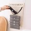 Saco de Lixo Saco de Armazenamento Montado na Parede Saco de Armazenamento de Grande Capacidade Saco de Armazenamento de Sacolas Plásticas Rede com Velcro Atacado
