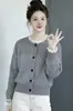 Cardigan de Tricô Delicado Estilo Chanel Preguiçoso com Renda para Mulheres Popular Super Bonito Cardigan de Tricô Emagrecedor