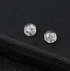 Pendientes de silicona transparentes con forma de perla, de Jiexing Jewelry, hechos a mano.