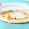 Pulsera de Gato de Dibujos Animados Linda Kalamei Joyería Chapada en Oro Duro 3D Pulsera de Cabeza de Gato Chapada en Oro Estilo Coreano para Mujer Artículos