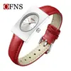 Reloj de Aleación Ofns es Compacto y Exquisito, Reloj de Cuarzo para Mujer Estilo Negocios con Patrón Rayos de Sol, Reloj Simple Cuadrado, Venta Directa