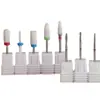 10 Cabeças de Polimento de Unha Combinação Diamante Cerâmica Tinta Silicone Embalado Cabeça de Polimento Conjunto Completo de Ferramentas de Polimento de Unha