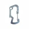 Mosquetón Exterior Hebilla Colgante Multiusos Hebilla para Botella de Agua de Metal Mosquetón Pequeño de Tiburón de Acero Inoxidable Hebilla Multifuncional en Forma de D