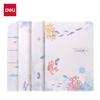Deli Papelería Funda de Goma Pequeña Fresca y Simple Libreta para Estudiantes Funda de Goma Eva 72 Hojas Libreta Engrosada Venta al por Mayor