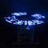 Kit de pantalla LED de matriz de puntos giratoria plana acrílico 51 microcontrolador soldado piezas de producción electrónica DIY