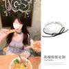 Super Fada Branco Renda Arco Choker Clavícula Cadeia Escuro Escuro Puro Desejo Menina Dupla Camada Colar Colar Corrente