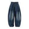 Roupas Masculinas Beijie 2026 Verão Novo Jeans de Perna Larga Masculino Calças de Trabalho Lavadas Retrô Masculinas Calças Longas Casuais Largas