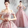 Vestido de Noche de Gasa Multicolor con Flores Rosas, Vestido de Novia, Nuevo Modelo 2026, Vestido para Brindis de Boda, Actuación en Escenario, Vestido de Novia para Examen de Arte