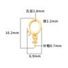 Accesorios diy Plata de ley S925 hebilla universal desmontable collar con colgante de perlas de doble uso clip de soporte vacío soporte plateado para mujeres