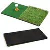 Tapete de práctica de golf transfronterizo, tapete para practicar el swing de golf, césped bicolor con líneas de marcado, fabricante de tapetes de entrenamiento