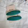 Pinza BB Ovalada Estilo Coreano Retro Bloques de Color Puntos Polka Textura de Nicho Pinza Lateral Accesorios para el Cabello Flequillo Despeinado Pinza para el Cabello
