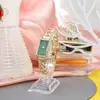 Nuevo Reloj Rectangular Transfronterizo para Mujer Moda Pulsera de Lujo Ligero Digital Diamante Banda de Acero Reloj de Cuarzo para Estudiante Venta al por Mayor