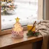 Vidro Esmaltado Zibo Luz Noturna Feita à Mão Artesanato de Árvore de Natal Artesanato em Vidro Ornamento de Mesa Luminoso Criativo
