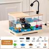 Paisagismo Acrílico para Aquário de Sala de Estar, Aquário de Mesa Transparente de Plástico Ecológico Ultra-Branco, Tanque para Tartarugas, Aquário para Peixes Betta