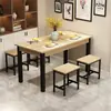 Juego de Mesa y Sillas Comerciales para Comedores, Restaurantes, Restaurantes de Comida Rápida, Puestos de Comida y Tiendas de Snacks; Mesas y Sillas Rectangulares para Comedor