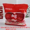 Vajilla Desechable Gruesa Roja Festiva, Platos, Palillos, Cucharas y Vasos, Boda Casa Nueva, Banquete de Bodas, Juego de Banquete de Bodas, Juego de Cuatro Piezas