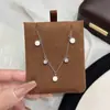 Aliexpress El Más Vendido Seiko Transferencia Forma de Corazón Calabaza Juego Completo Moda Cadena para Clavícula Lujo Ligero Versátil Microincrustado Collar Seiko